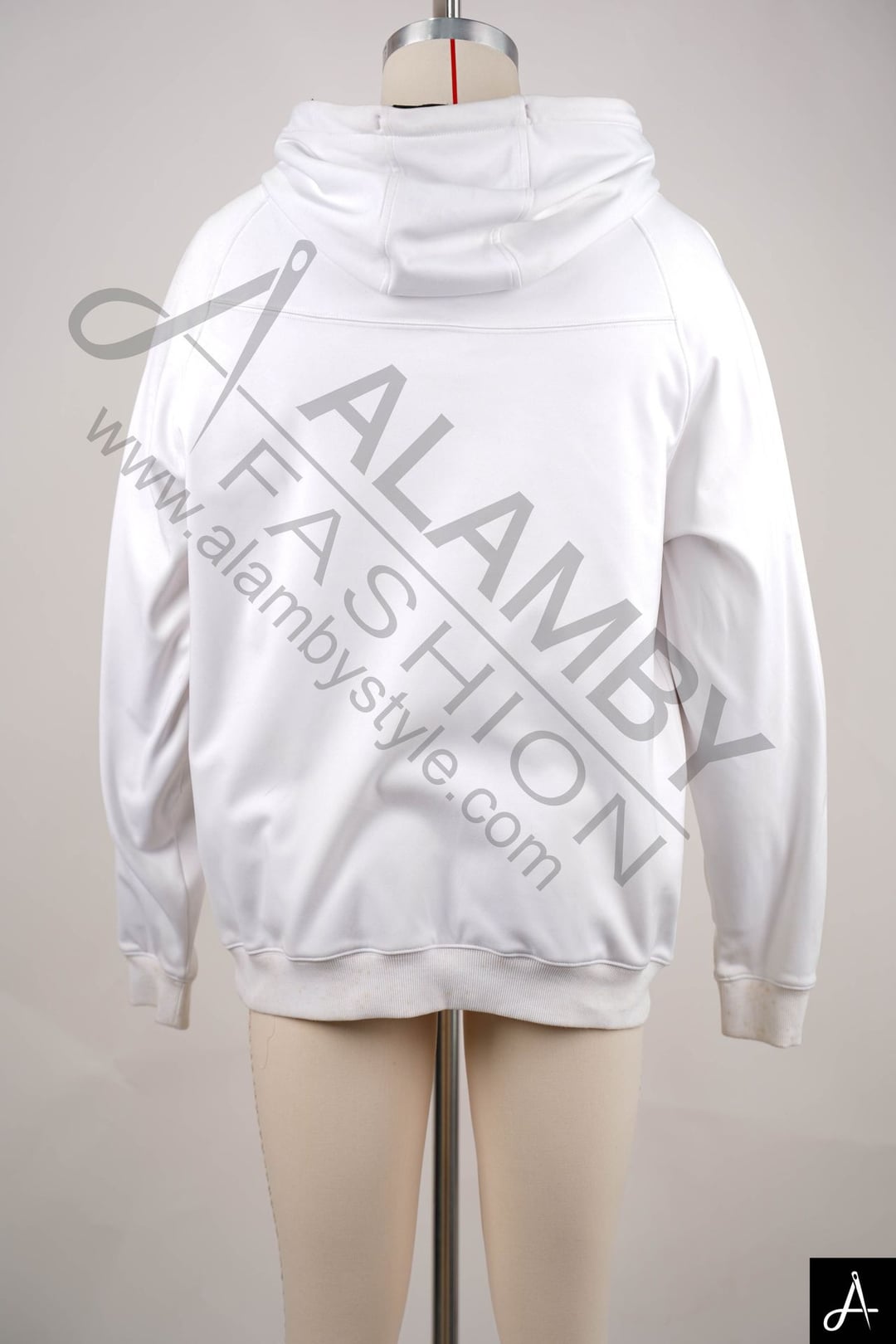 White Pullover Hoodie with Front Graphic Print