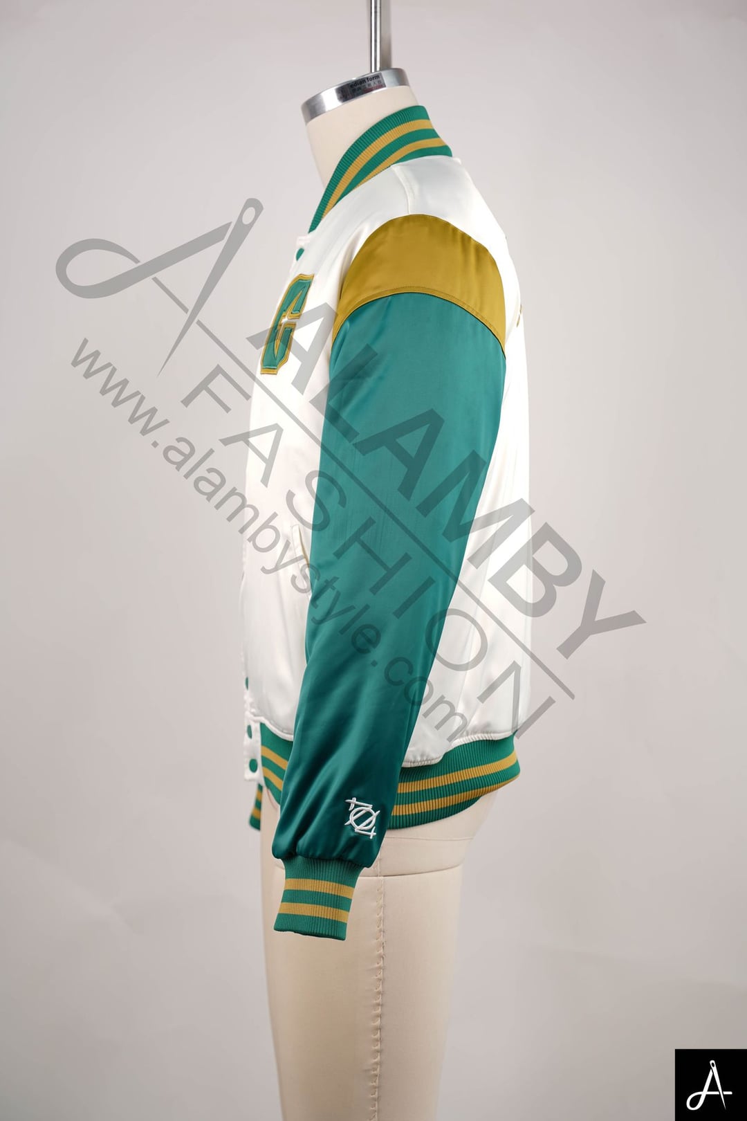 Green & White Varsity Jacket