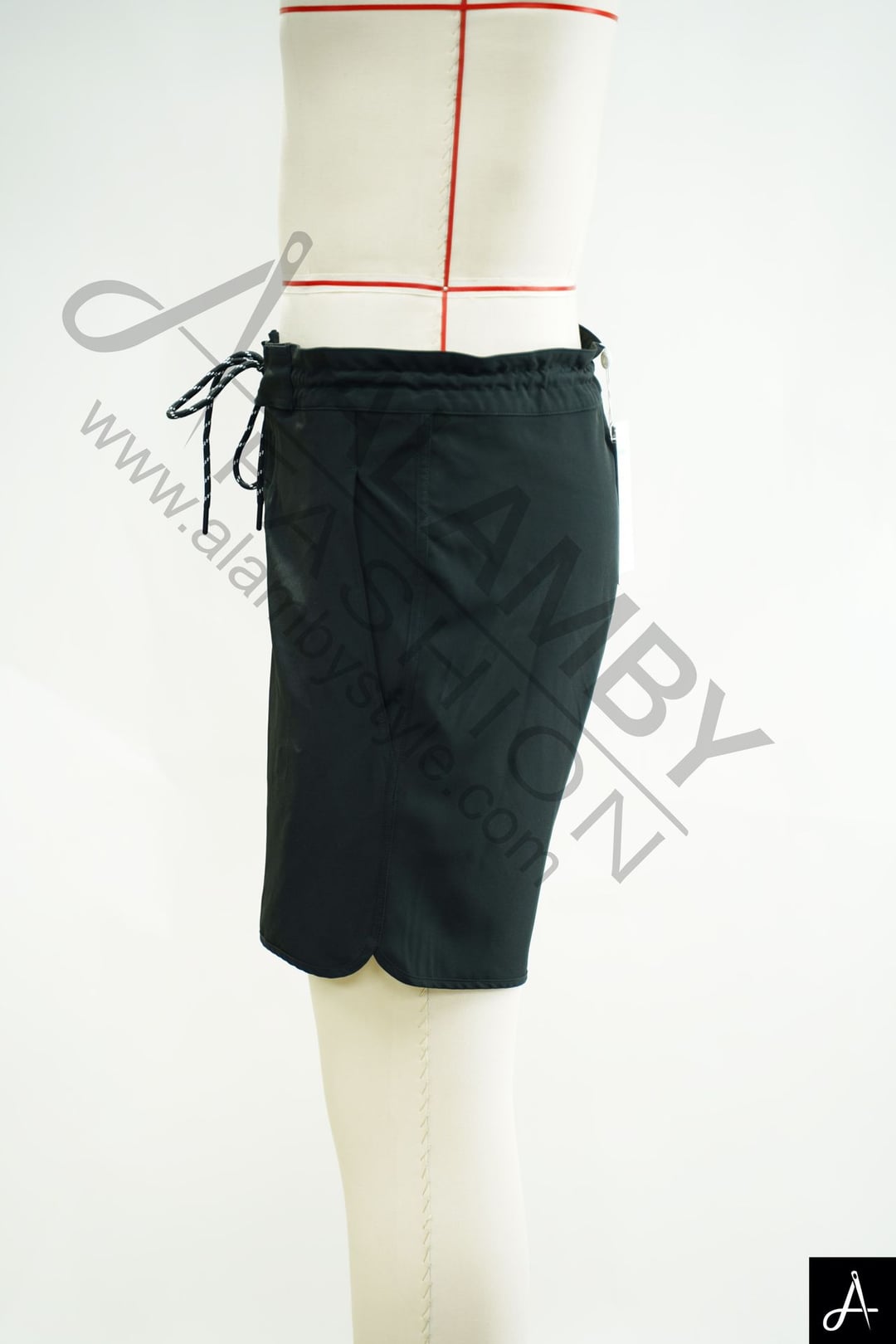 Men's Black Casual Drawstring Walk Shorts