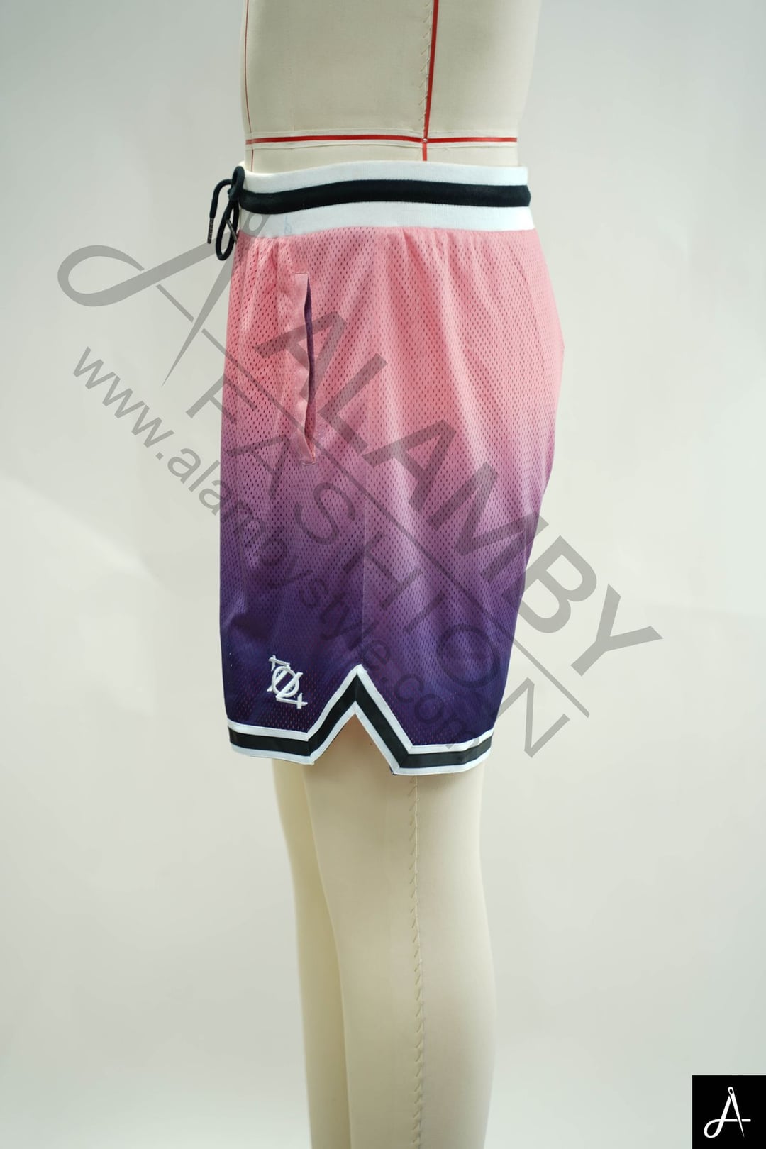 Men's Gradient Athletic Basketball Shorts