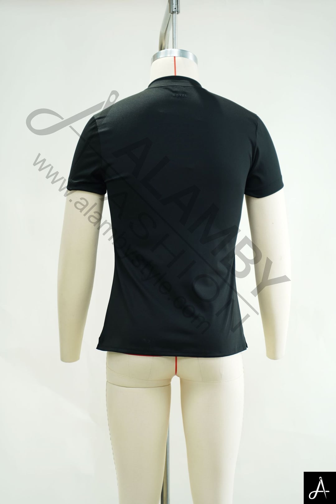 Men's Black Short Sleeve Casual Polo Shirt