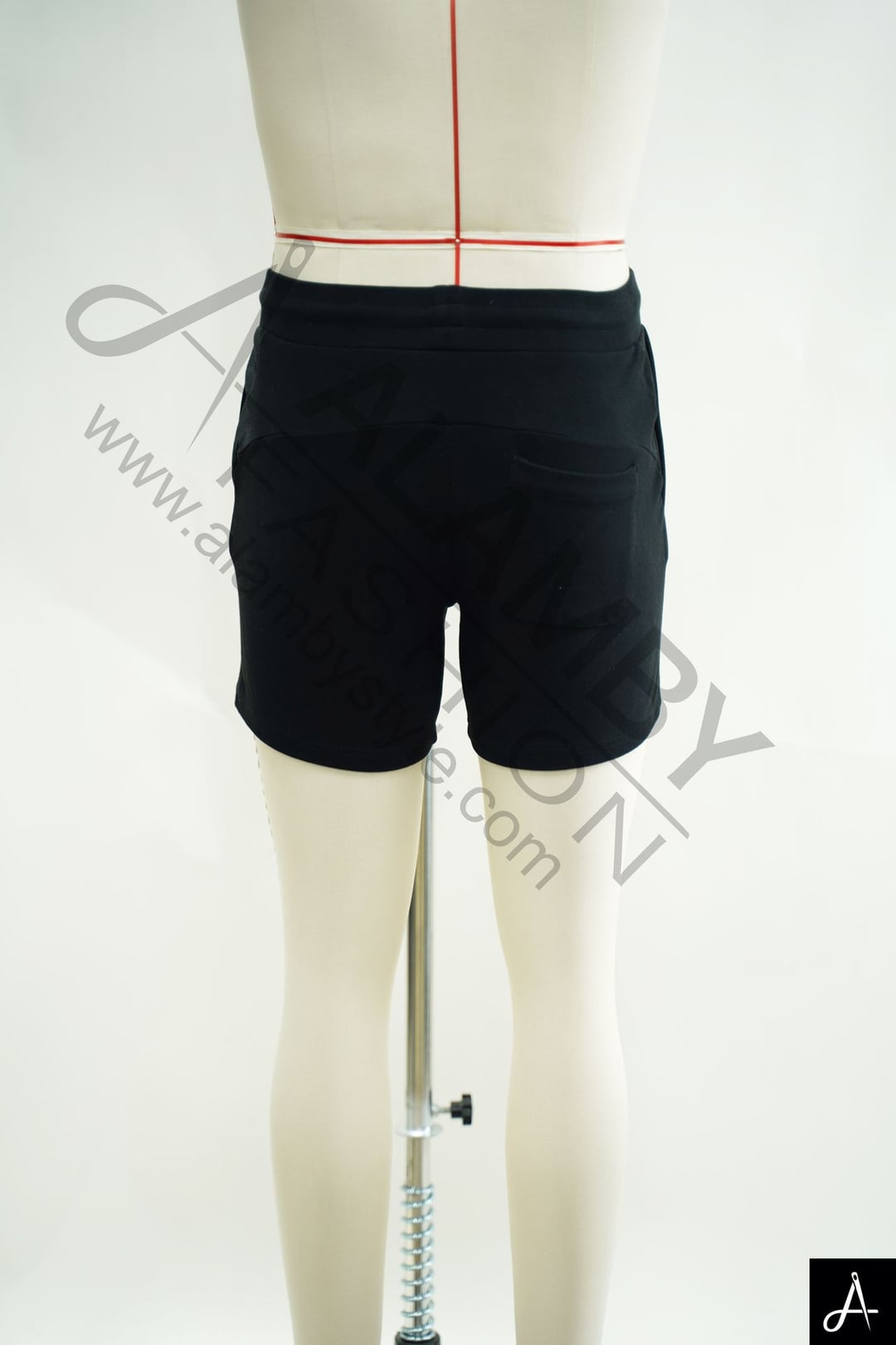 Men's Black Solid Casual Shorts, Elastic Waist Drawstring Summer Shorts