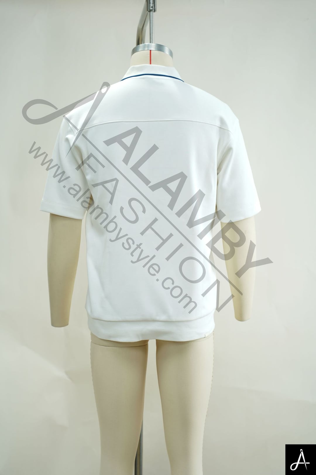 Men's 100% Cotton Short Sleeve Polo Shirt, White