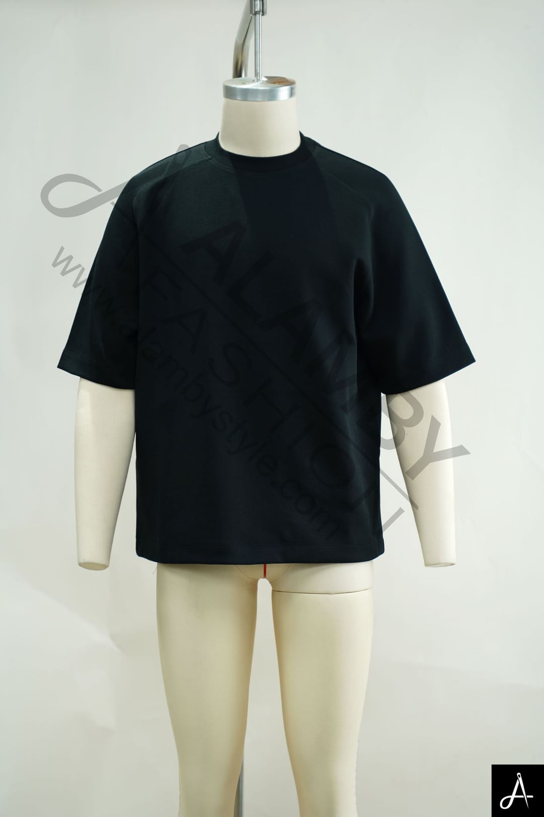 Men's 100% Cotton Crew Neck Oversized T-Shirt, Black