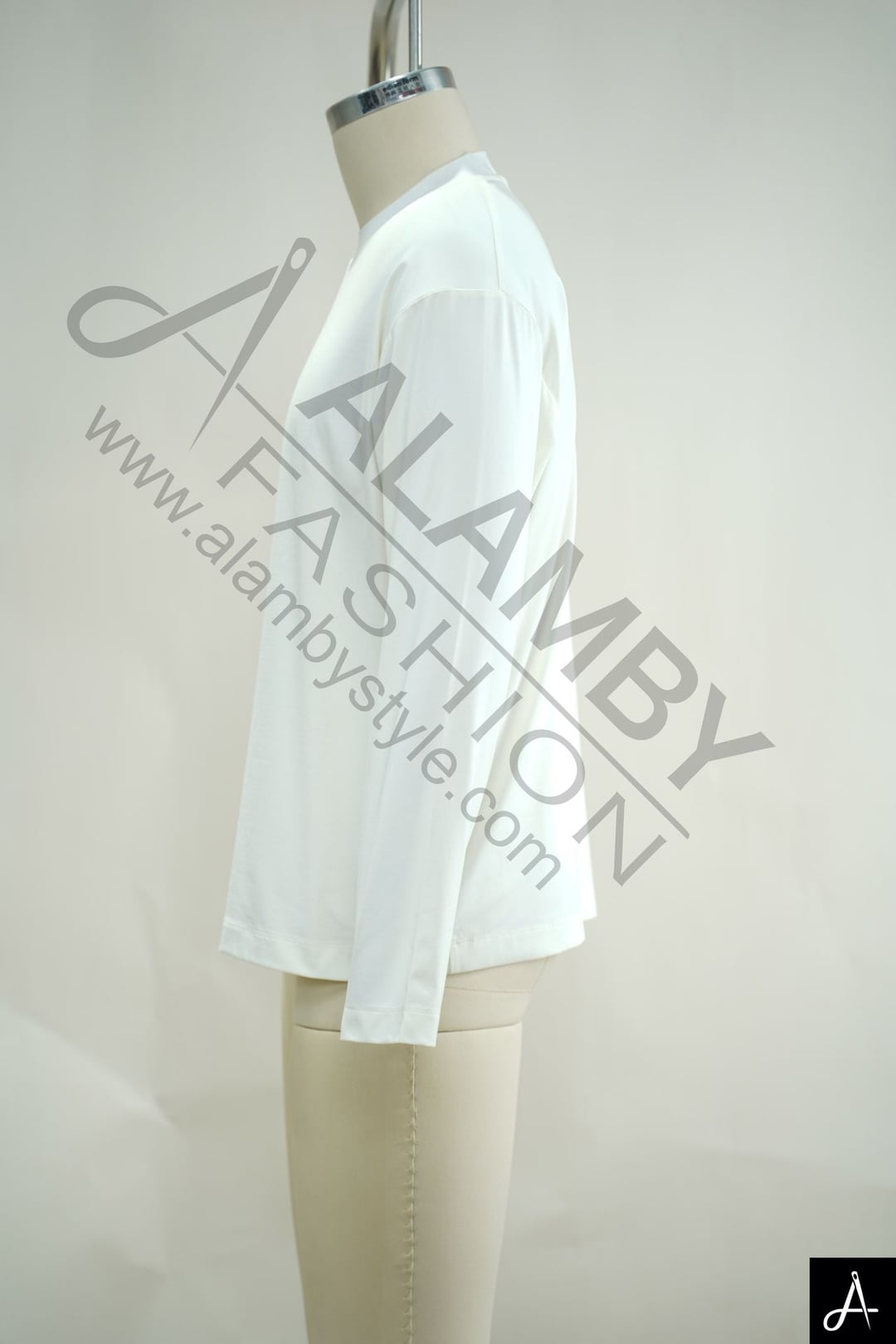 Men's 100% Cotton Crew Neck Long Sleeve T-Shirt, White