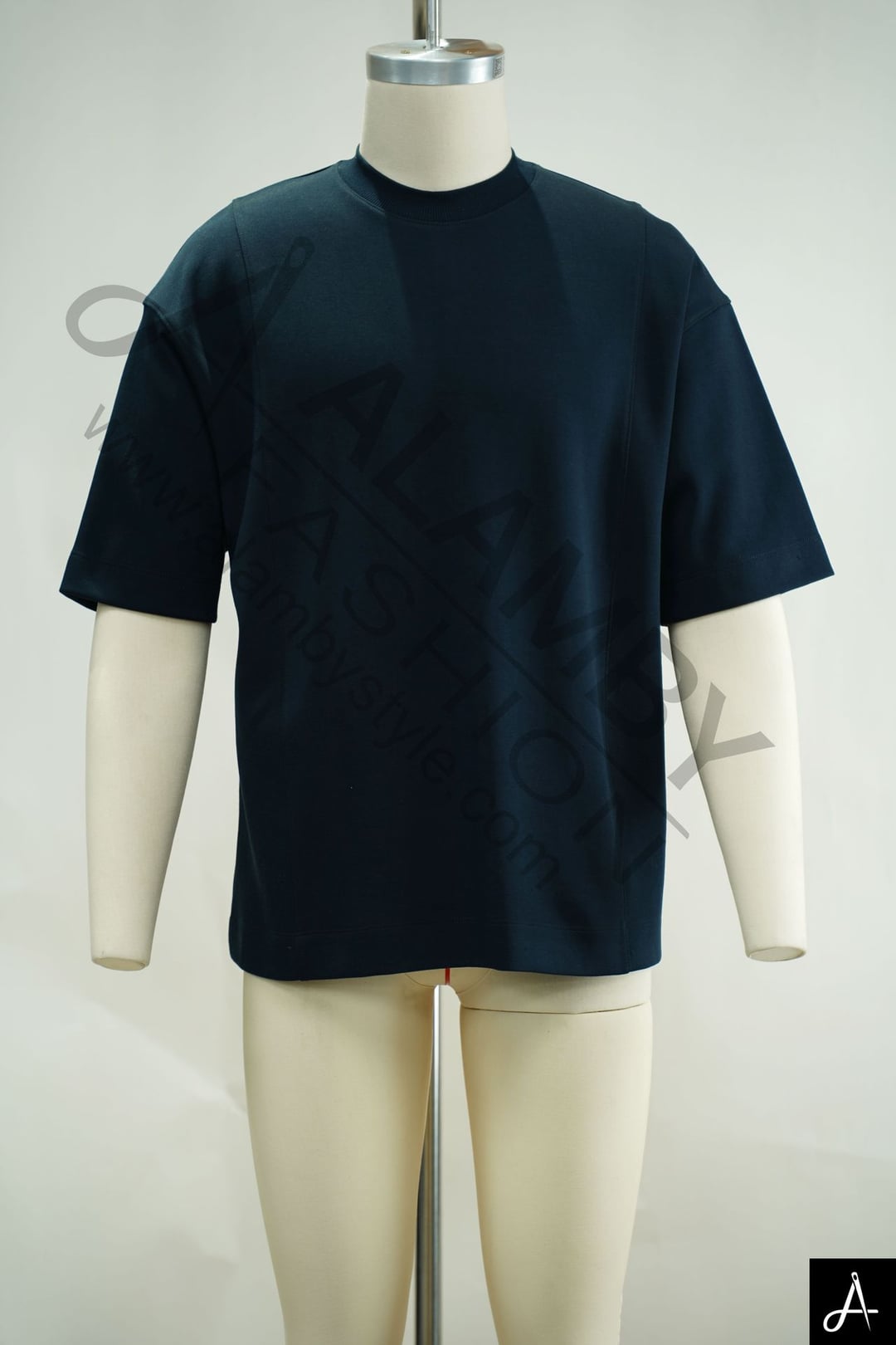 Men's 100% Cotton Crew Neck T-Shirt, Navy Blue