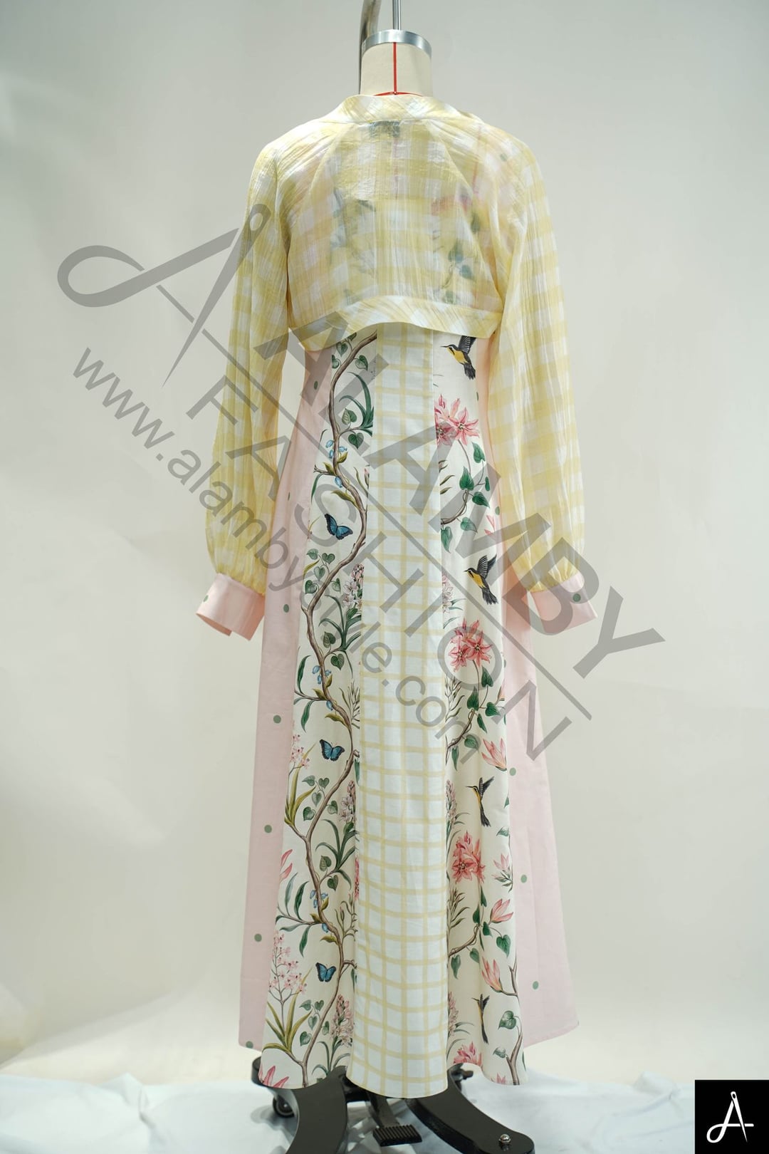 Floral Print Long Slip Dress With Sheer Long Sleeve Cardigan