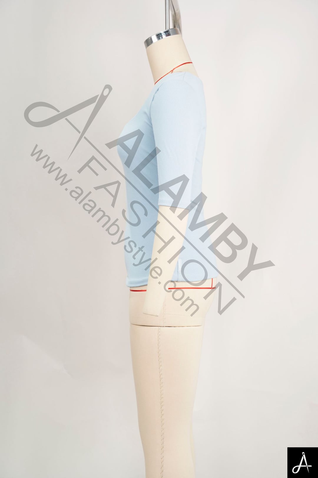 Square Neck Short‑Sleeve Knit Top