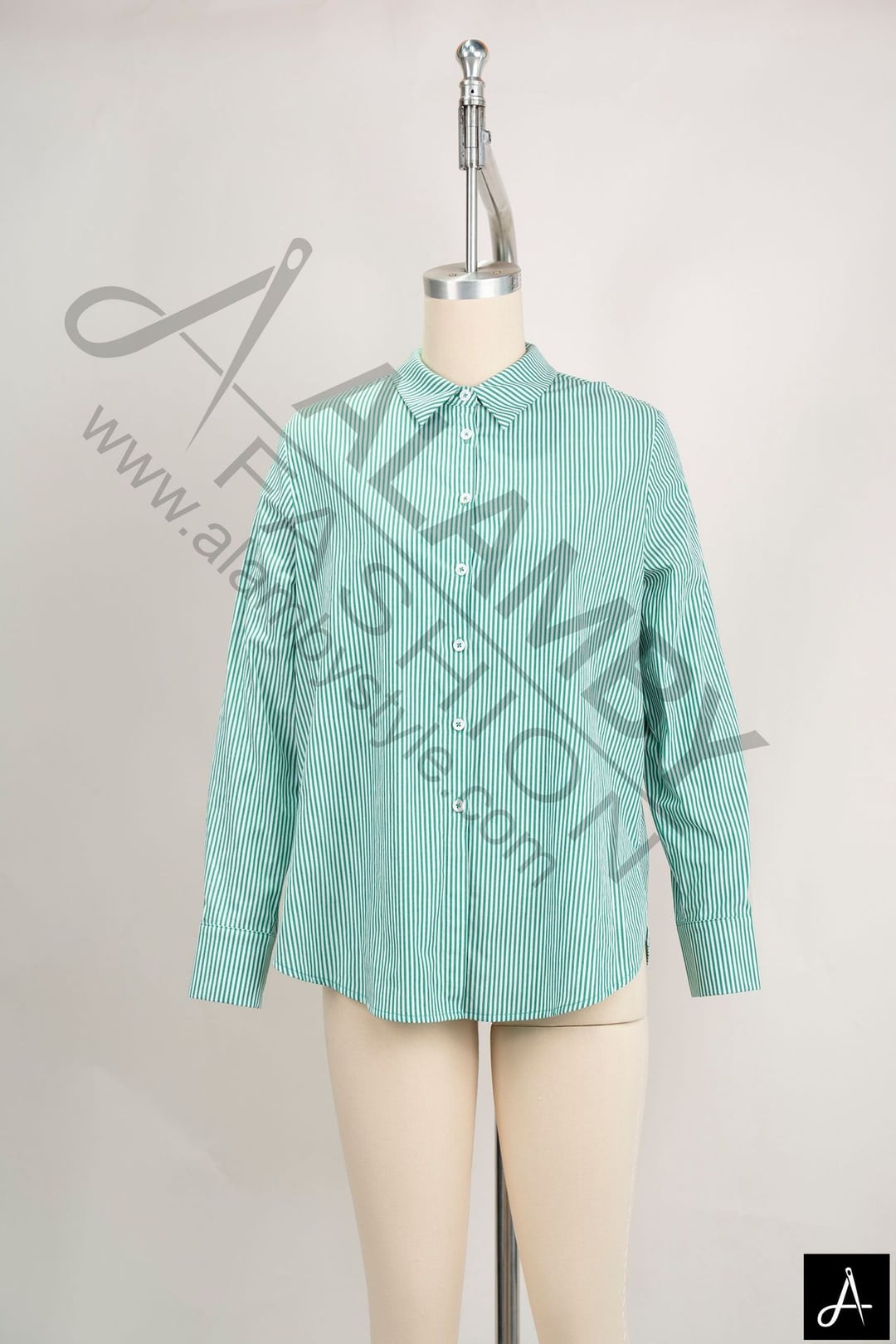 Stand Collar Long Sleeve Blouse