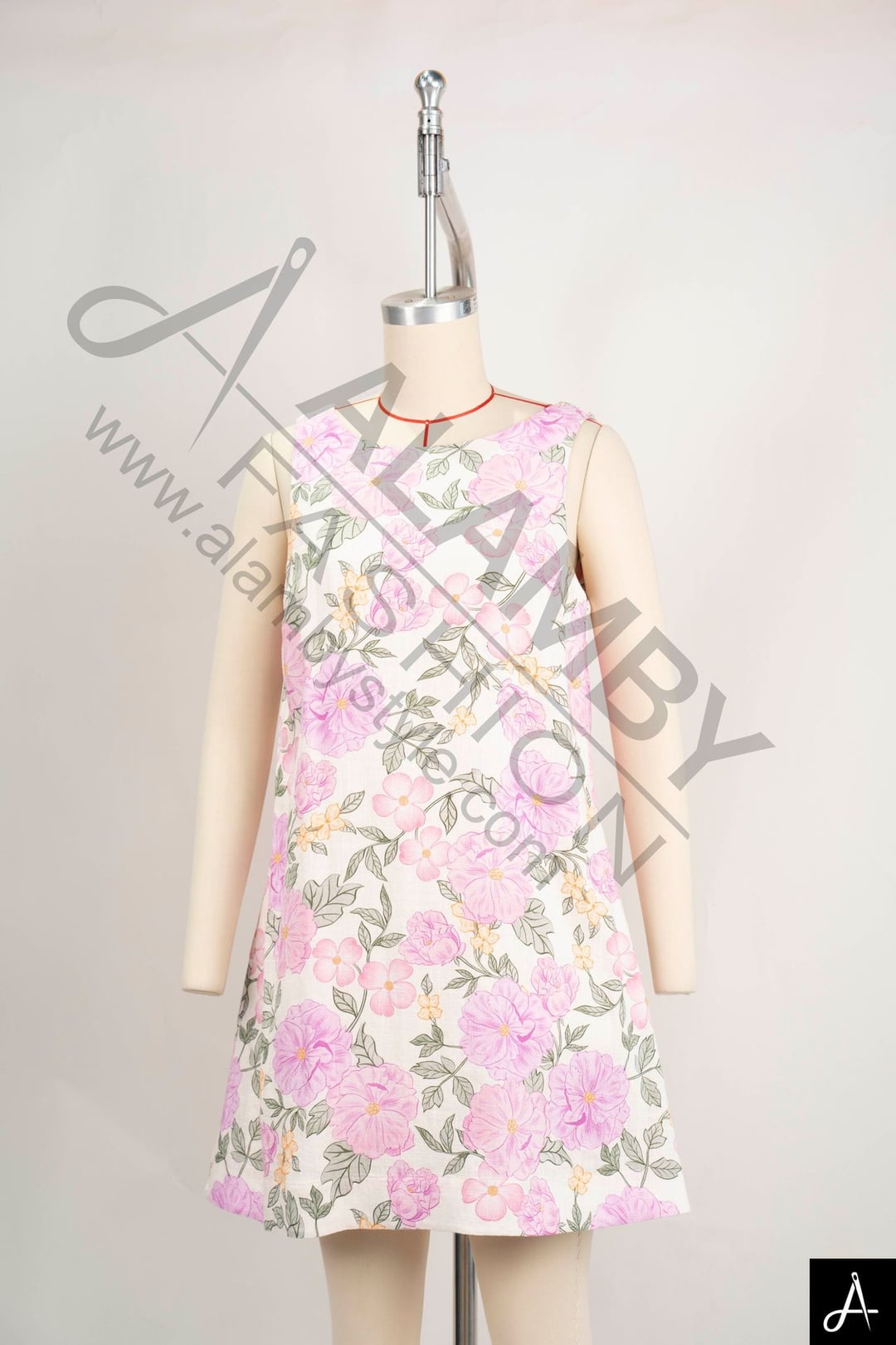 Sleeveless All‑Over Print Dress