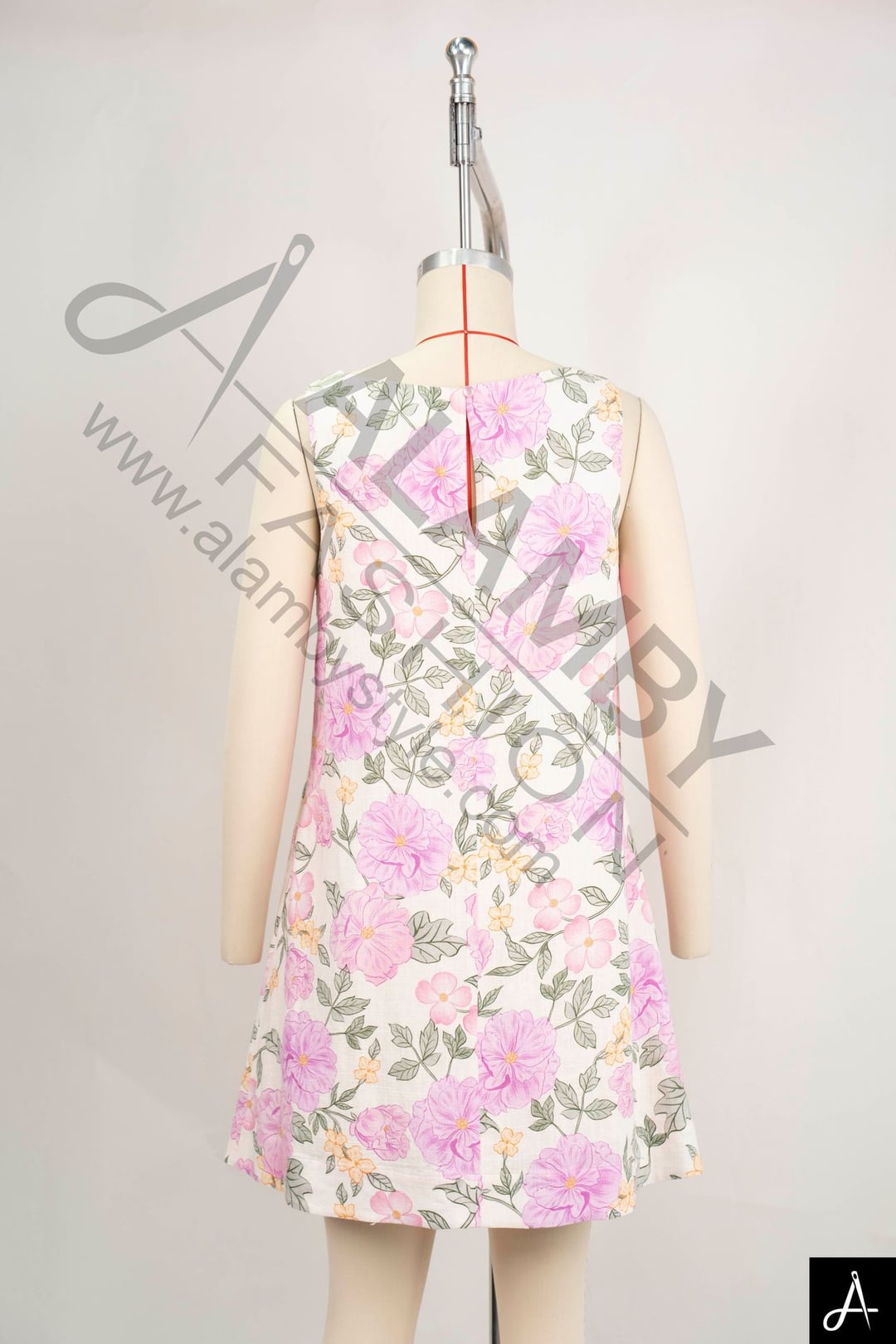 Sleeveless All‑Over Print Dress