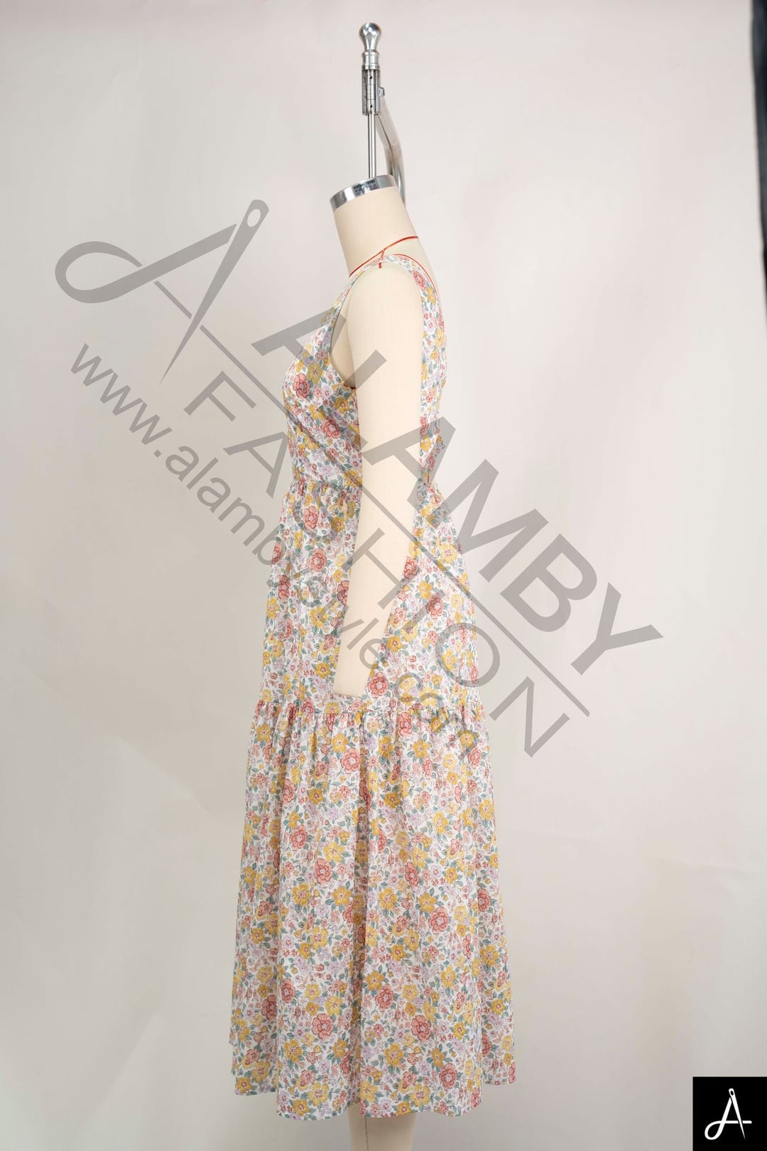 Sleeveless Floral Tiered Dress