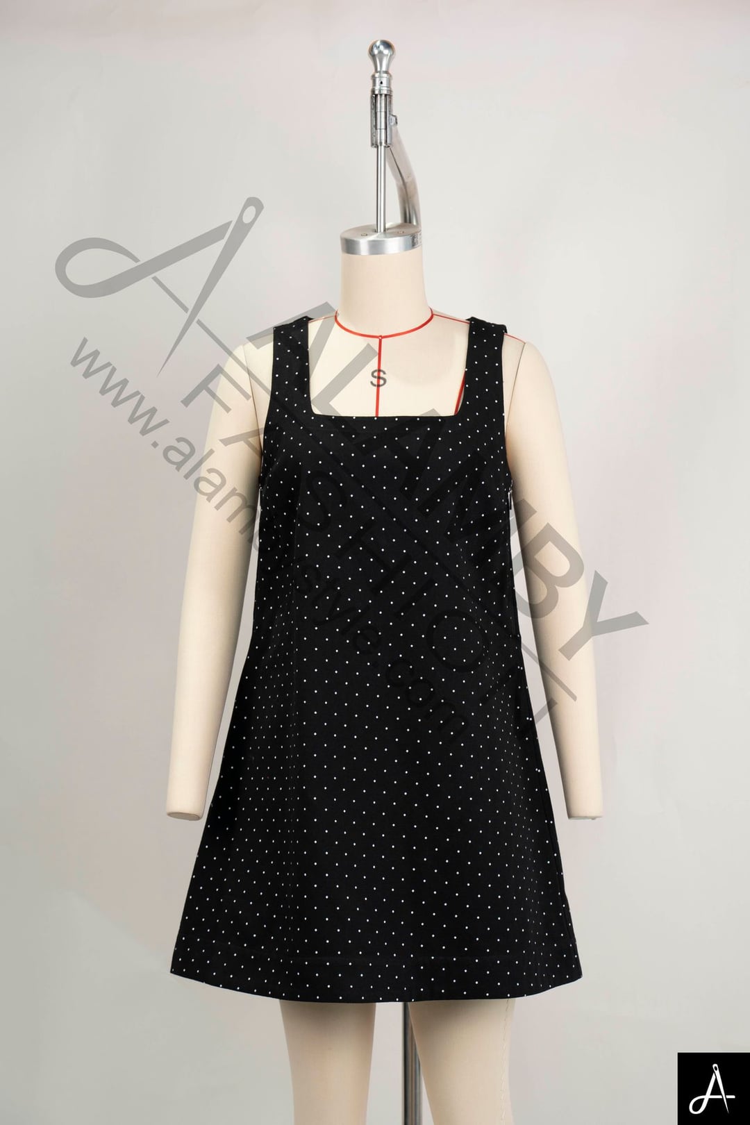 Square Neck Cami Short Dress