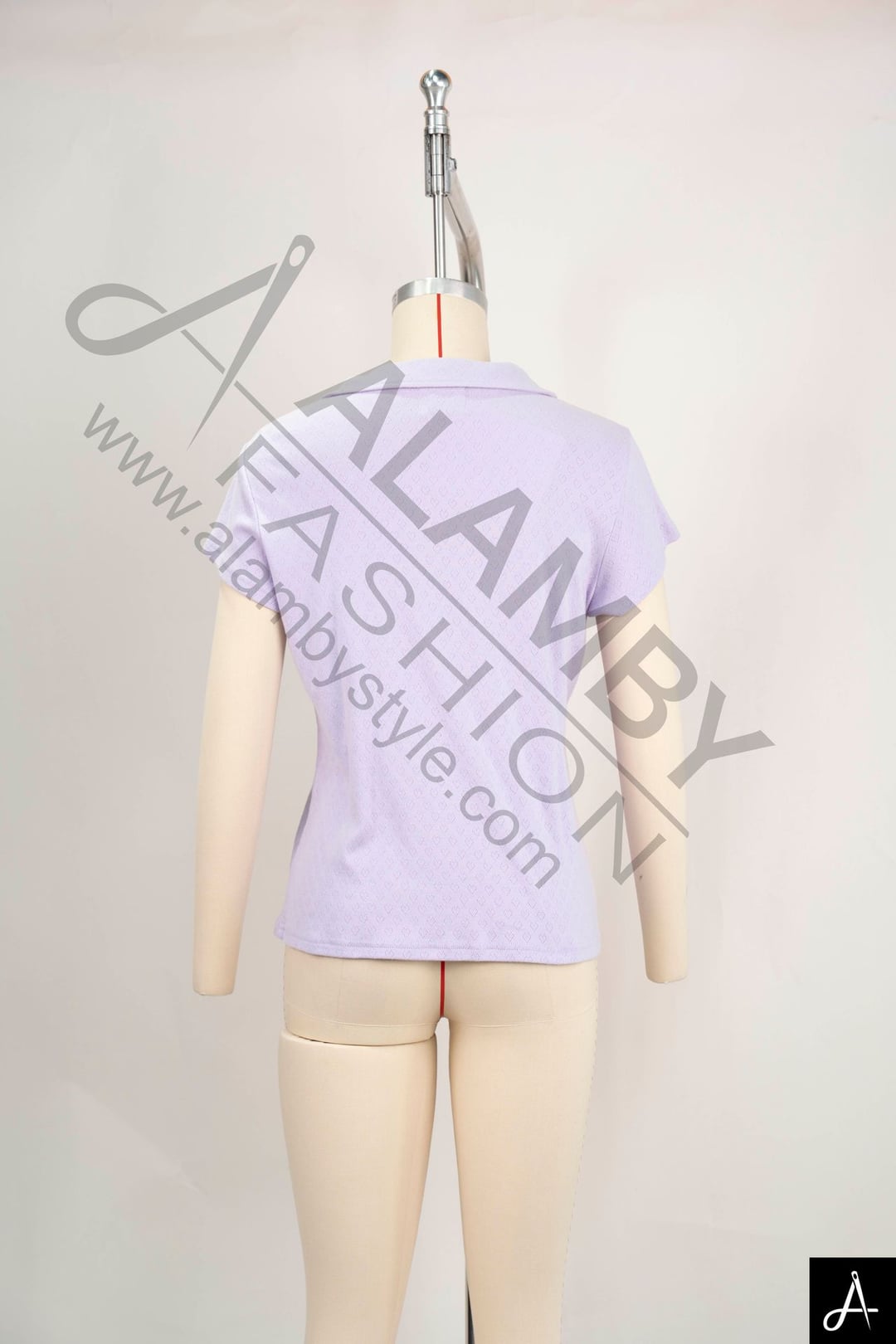 V‑Neck Flutter Short Sleeve Blouse