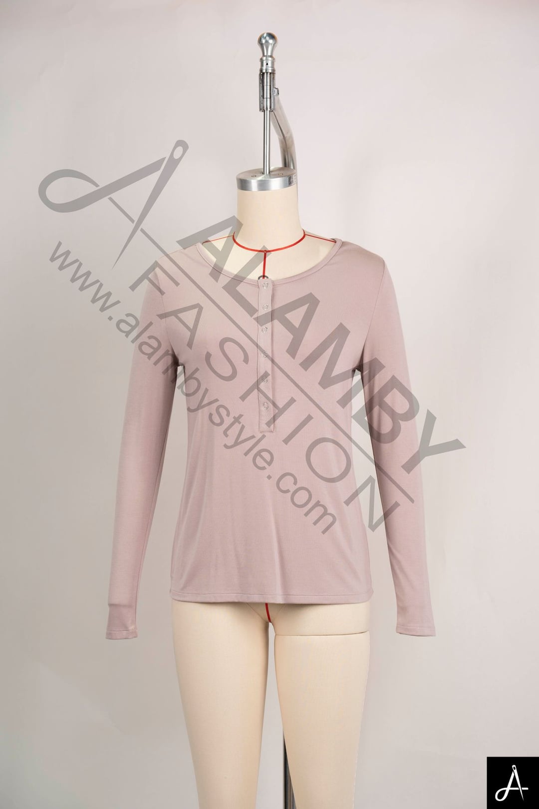 Women's Round Neck Long Sleeve Knit Top