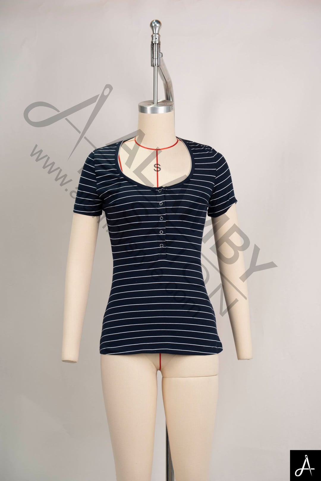 Women's Henley Neck Short Sleeve Bodysuit