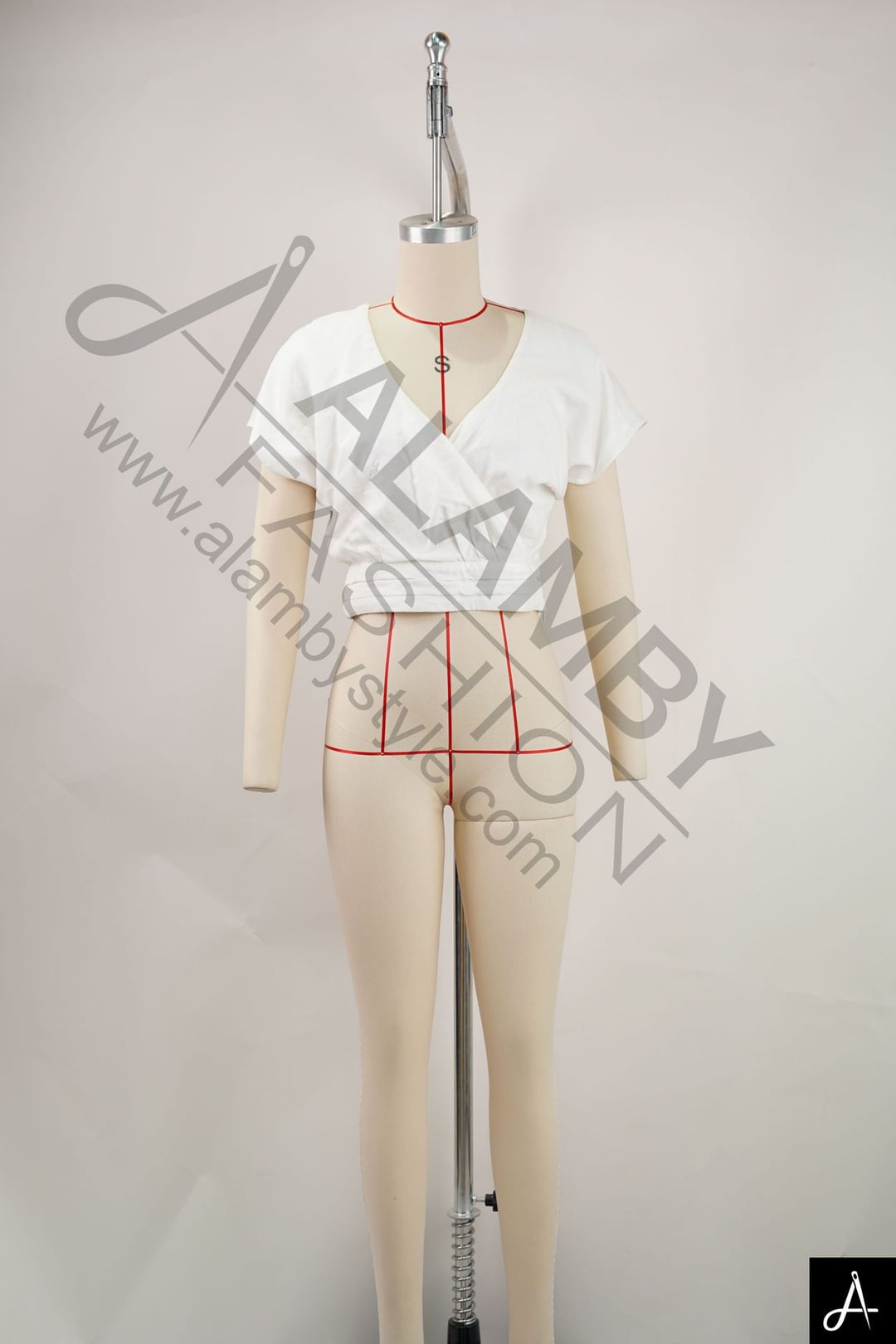 Women's Square Neck Short Sleeve Fitted Top