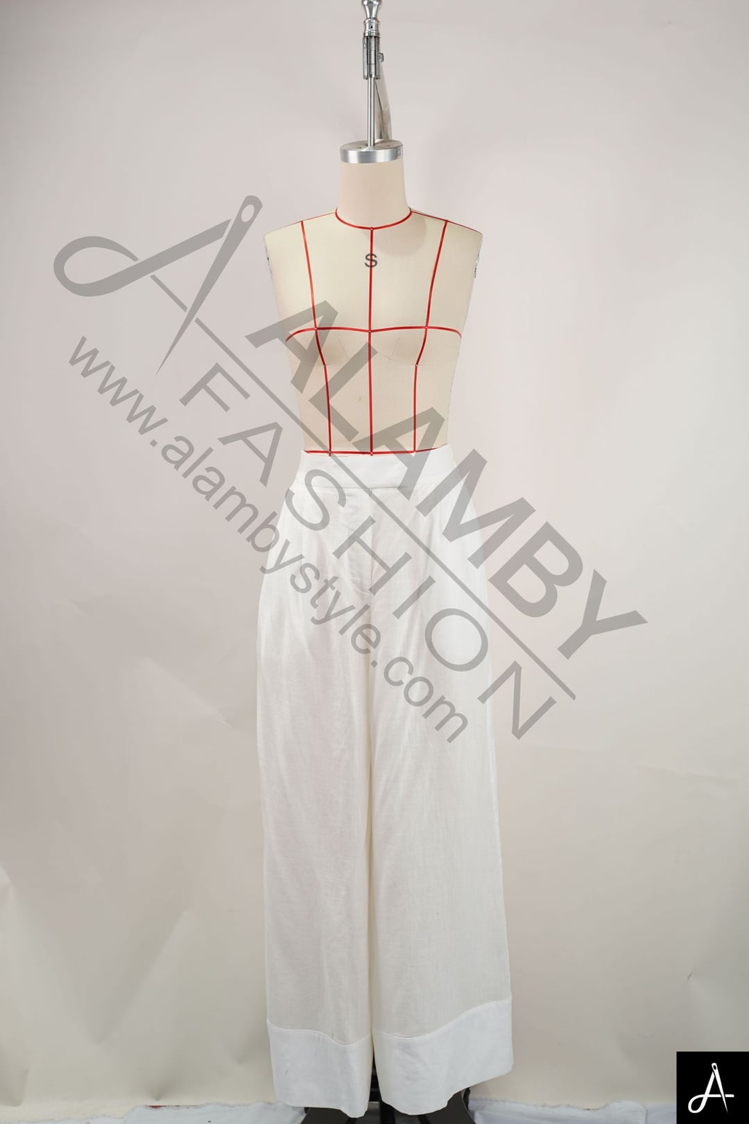 Women High‑Waist Wide‑Leg Trousers