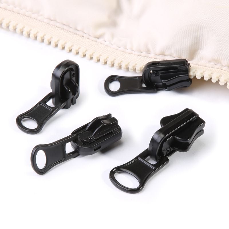 5# 8# Resin Repair Metal Double Sided Zipper Pull