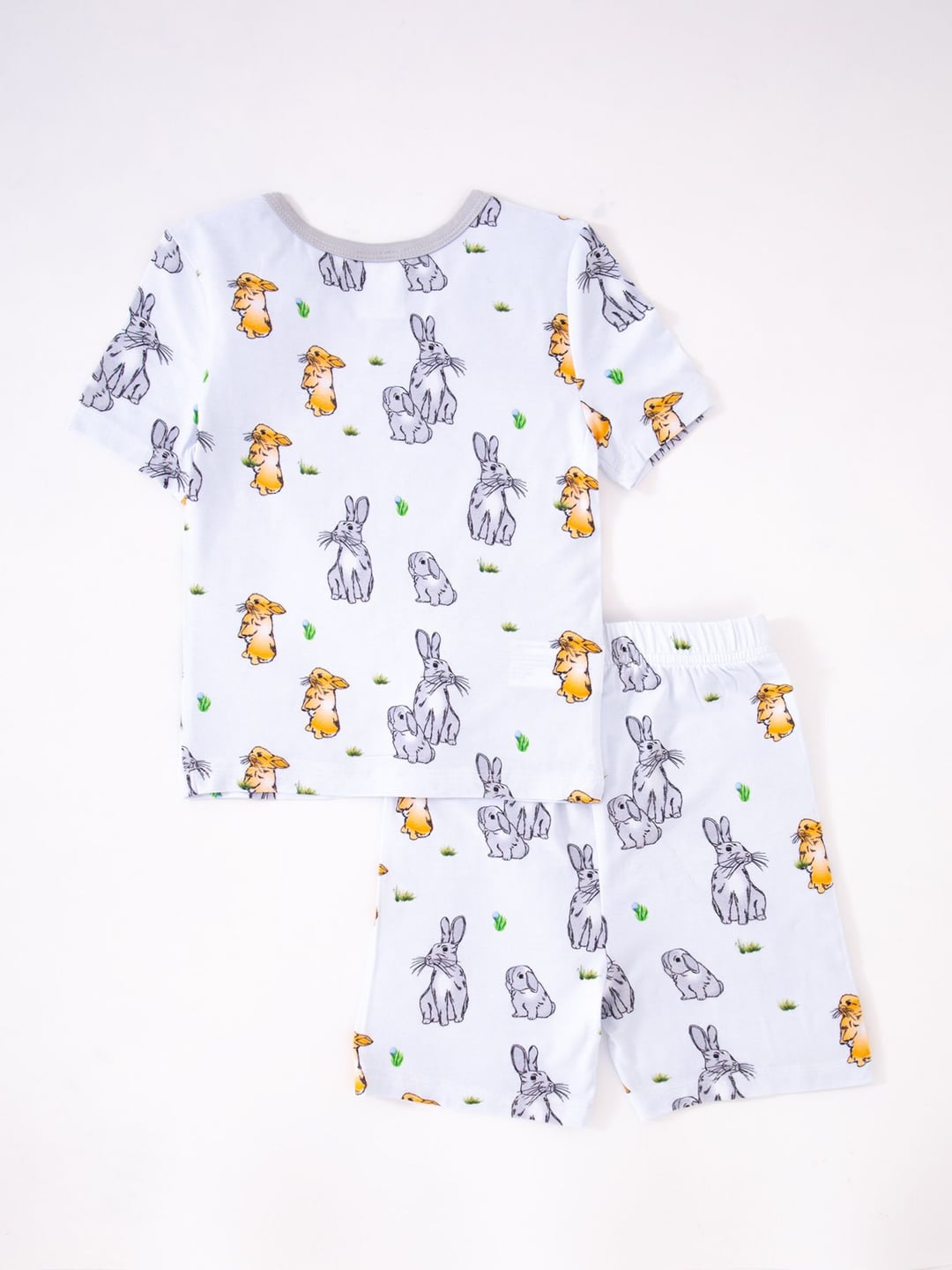 Bamboo Fiber Cute Rabbit Cool Short Sleeve Set