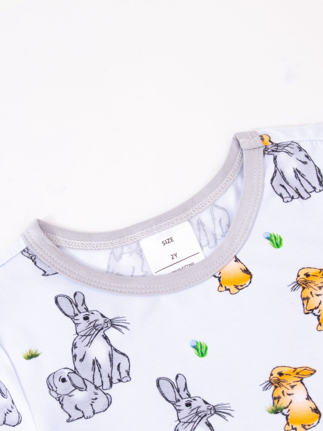 Bamboo Fiber Cute Rabbit Cool Short Sleeve Set