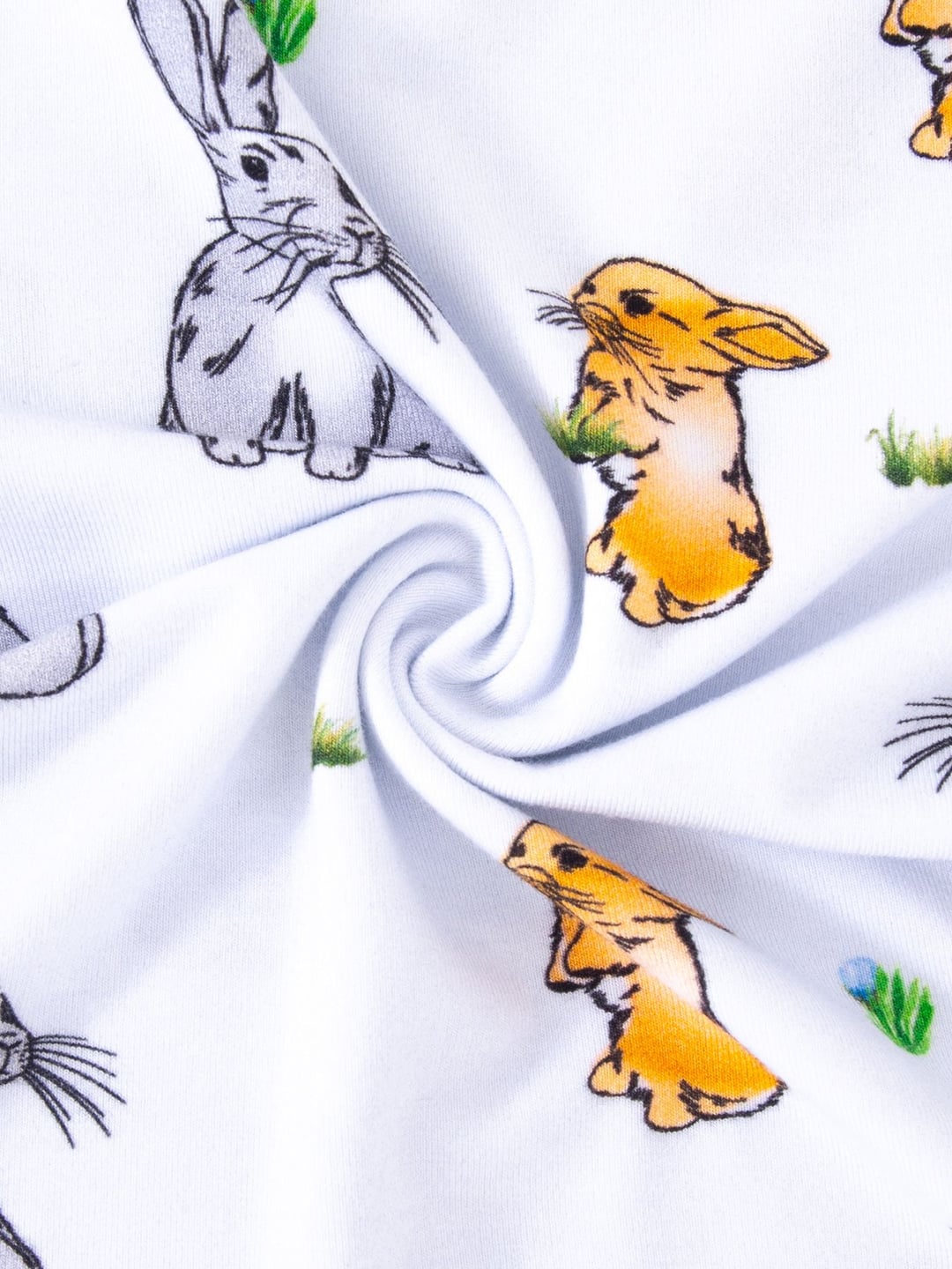 Bamboo Fiber Cute Rabbit Cool Short Sleeve Set