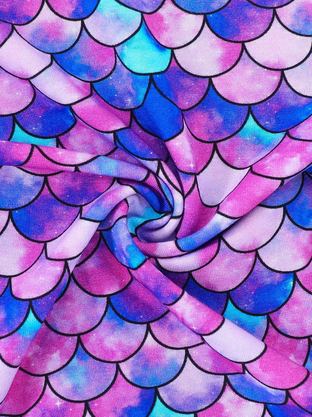 Bamboo Fiber Purple Scale Cool Feeling Kids 2Pcs Set