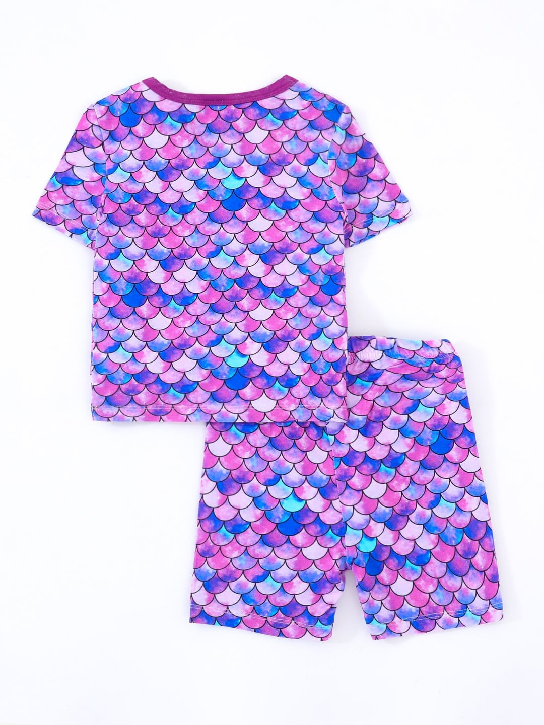 Bamboo Fiber Purple Scale Cool Feeling Kids 2Pcs Set