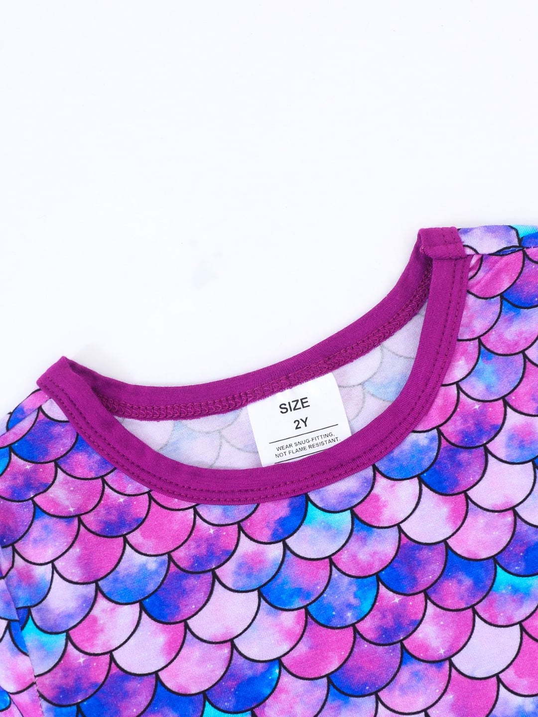 Bamboo Fiber Purple Scale Cool Feeling Kids 2Pcs Set