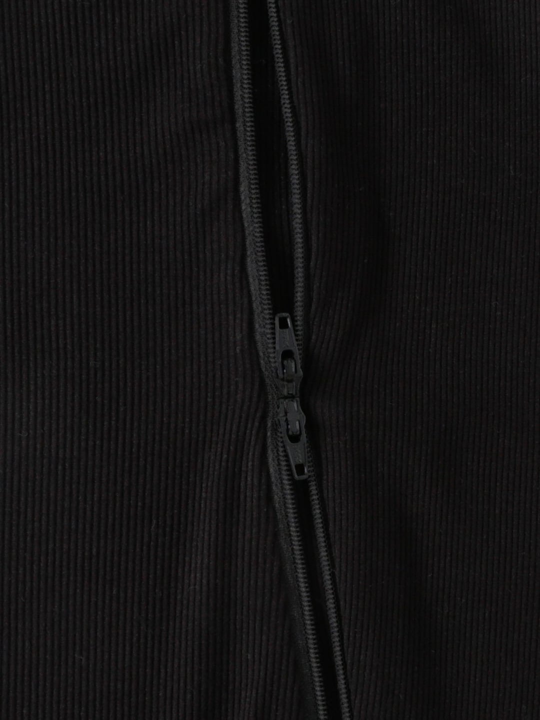 Bamboo Fiber Ribbed Solid Double Zipper Romper