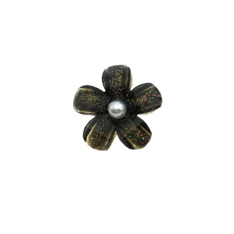 Fresh style flower & pearl metal buttons