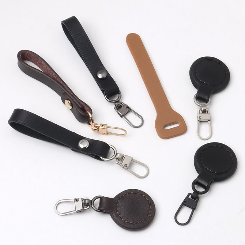 Genuine Leather Pull Tab Universal Clothing Zipper Pull