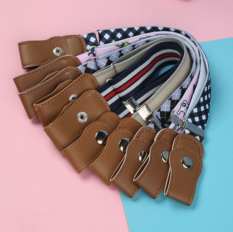 Lazy Invisible Elastic Waistband Adjustable Buckle Pant Waist Tightener