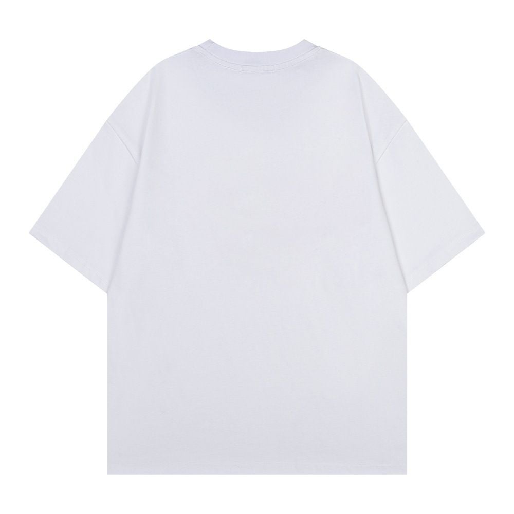 Men's Letter Print Casual Short Sleeve T-shirt, Summer Ins European & American Style