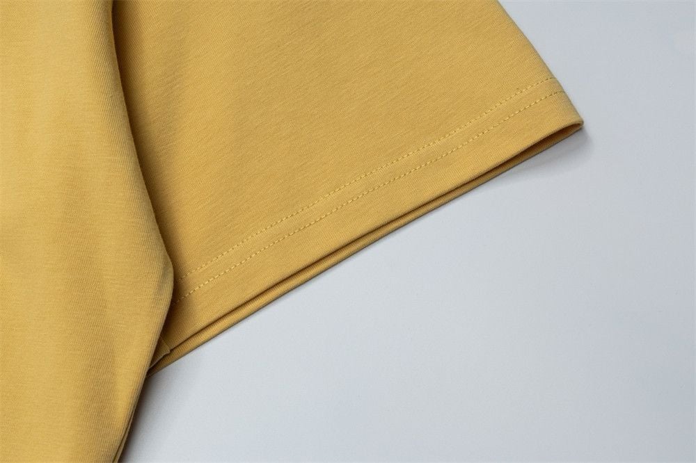 Men's Letter Rhinestone Design Short Sleeve T-Shirt, European and American Style