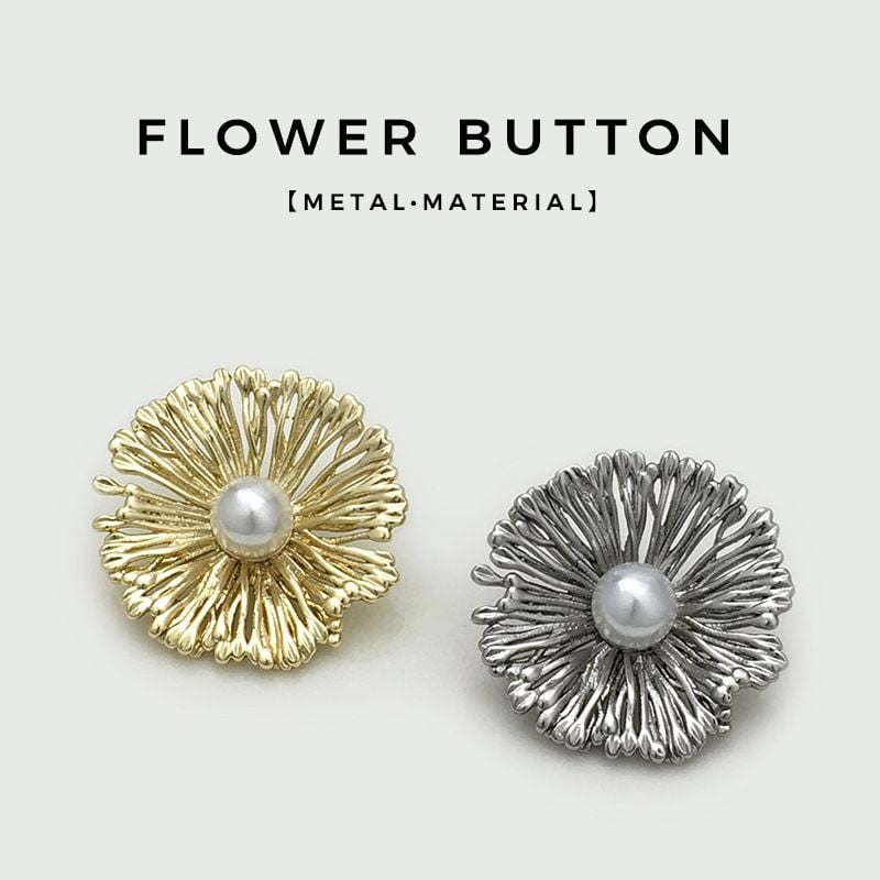 Premium fresh irregular flower-shaped copper button