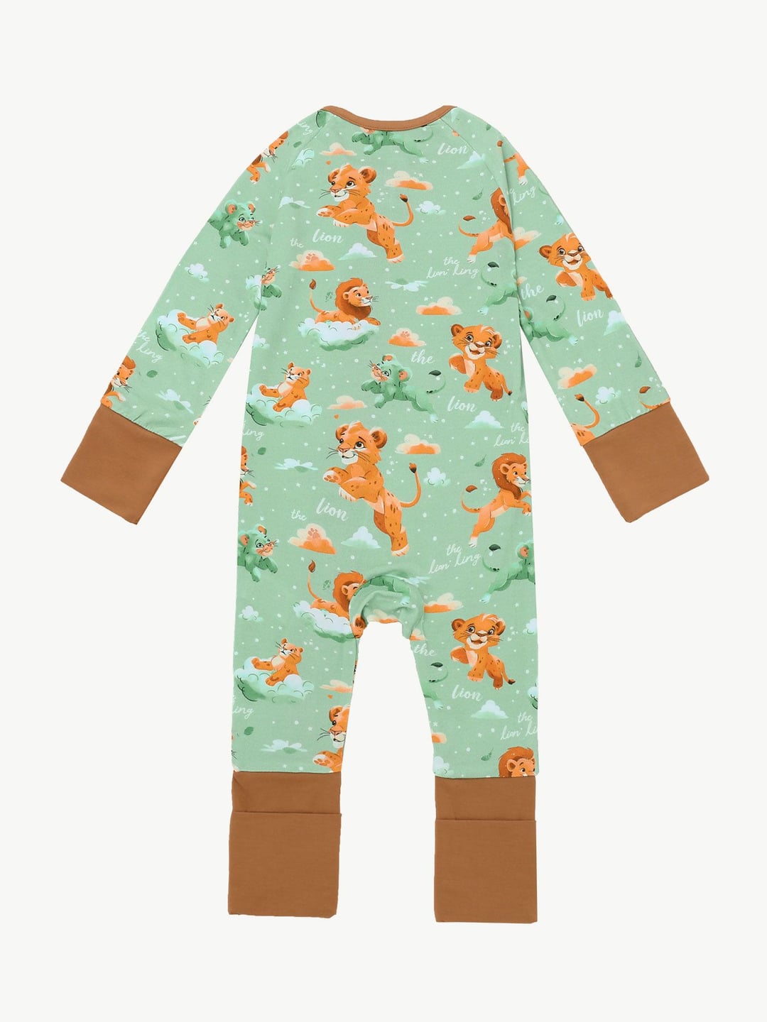 Bamboo Fiber Lion Print Baby Romper