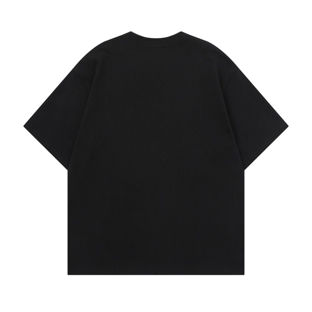 Men's casual short-sleeve T-shirt with animal cartoon print