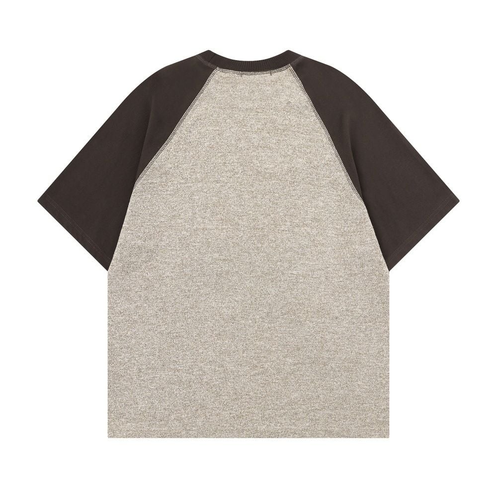 Men's color-block raglan short-sleeve T-shirt