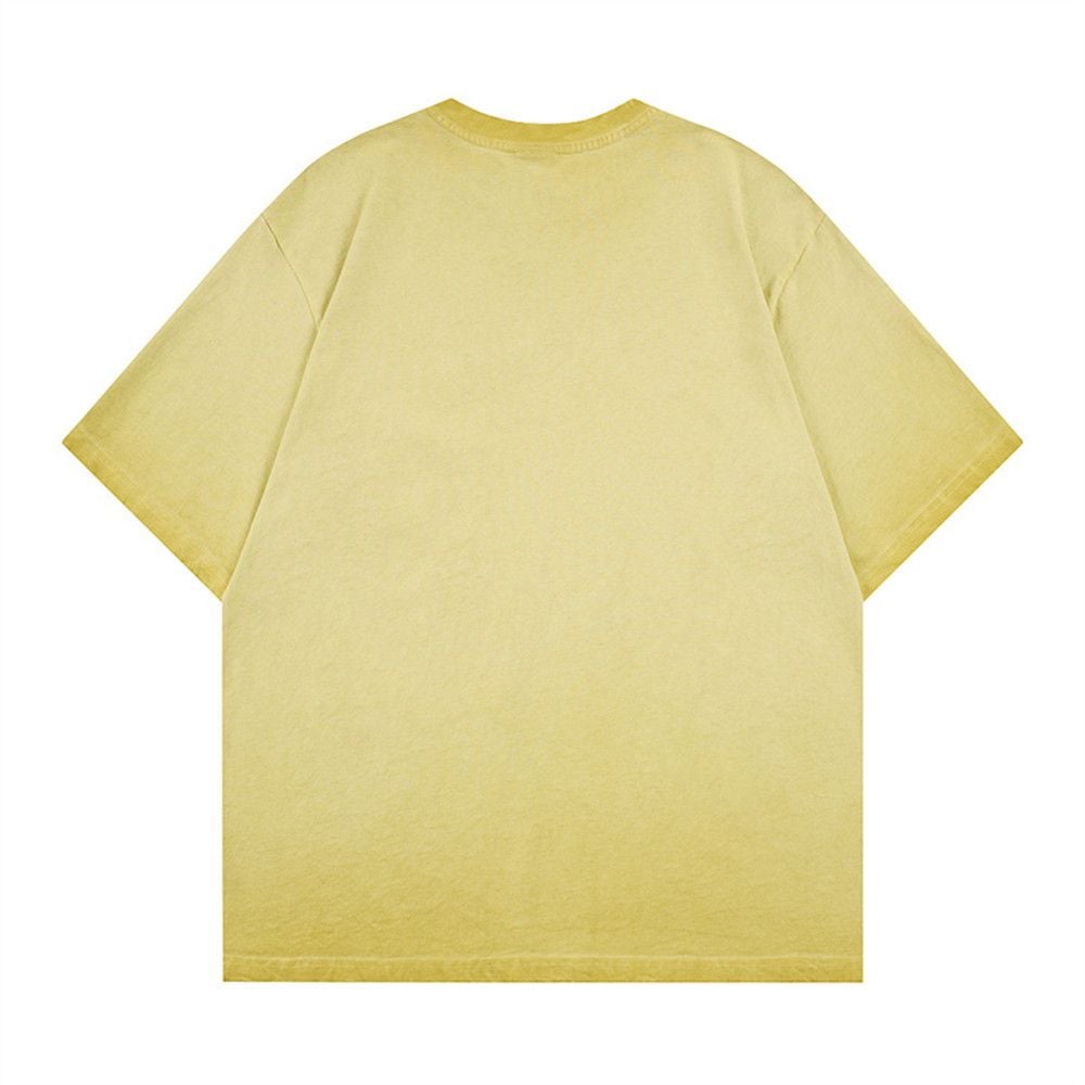 Vintage Letter Print Cotton Short-Sleeve T-Shirt, Ins Streetwear