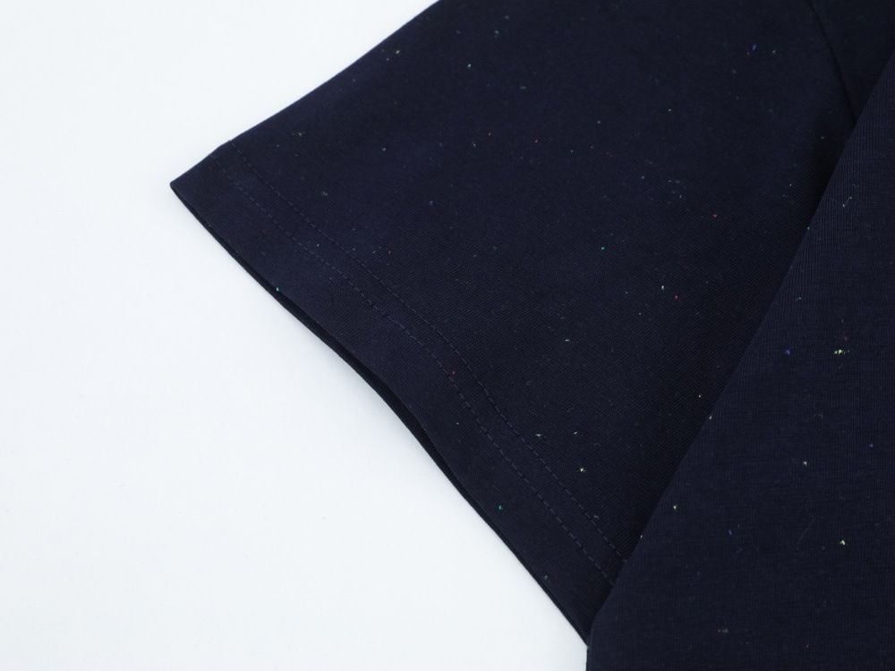 Men's American style creative letter embroidery short-sleeve T-shirt