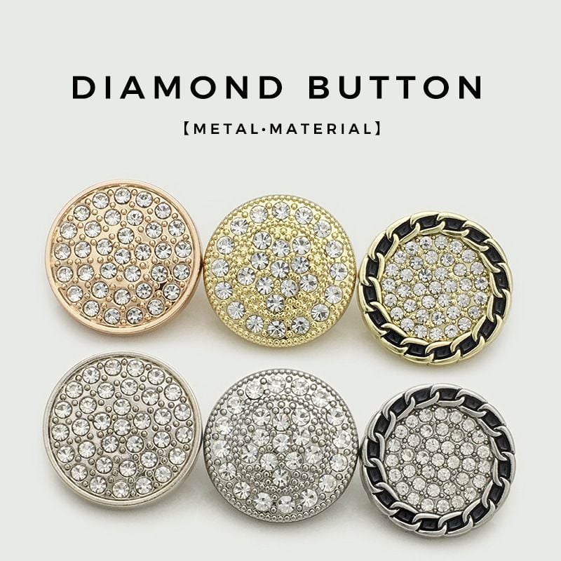 Premium Rhinestone Starburst Buttons