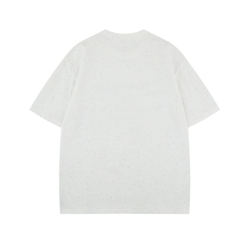 Men's American style creative letter embroidery short-sleeve T-shirt