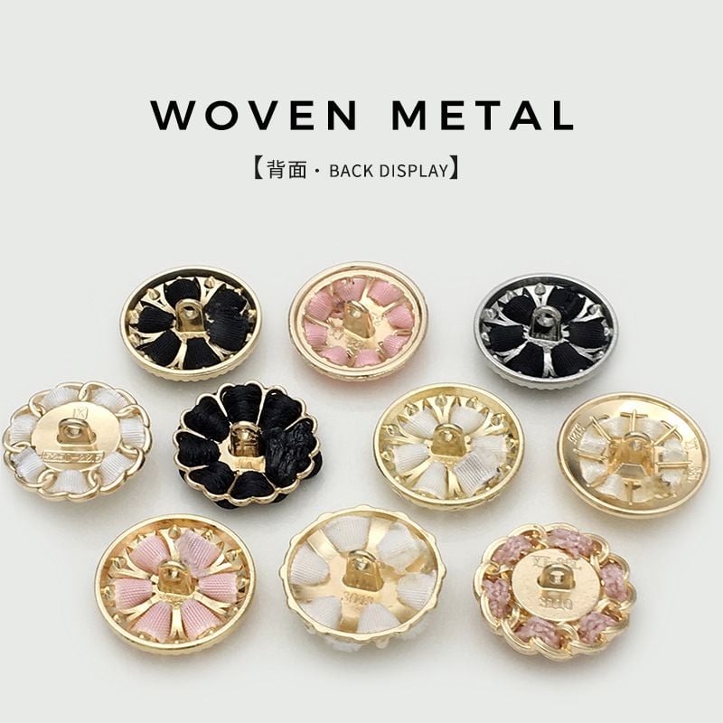 Premium metal cord lock with pearl & diamond embellishment