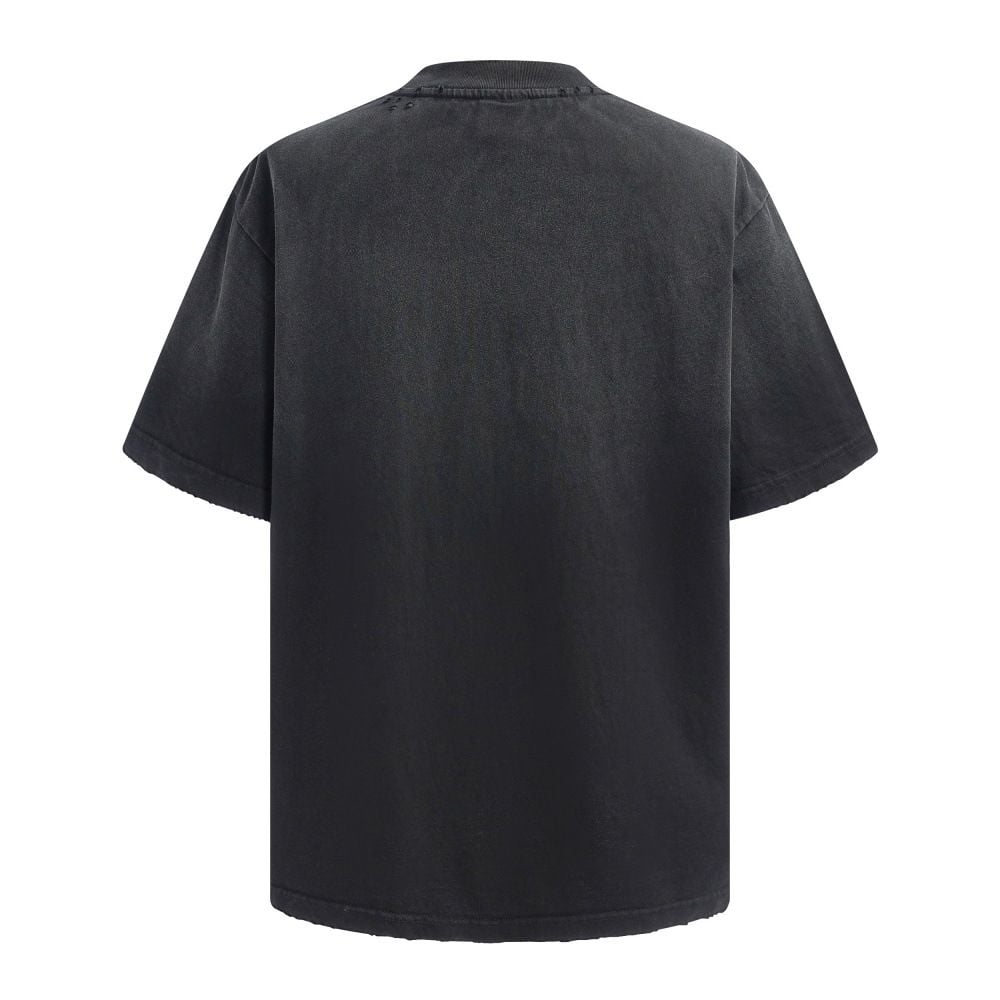 Men's summer American retro animal print short-sleeve T-shirt