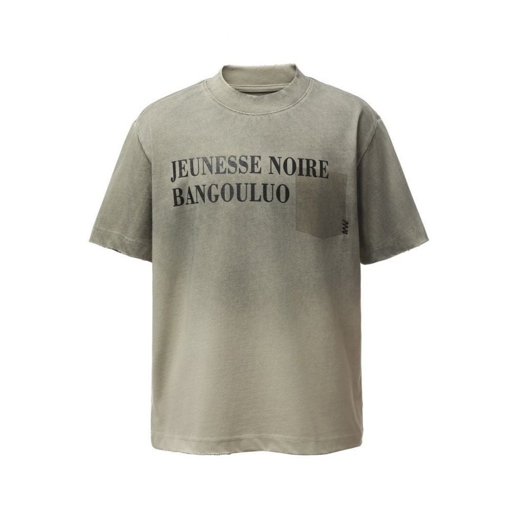 Men's loose letter print short-sleeve T-shirt