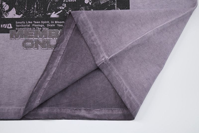 100% Cotton Rock & Rap Figure Rhinestone Print Short Sleeve T-Shirt