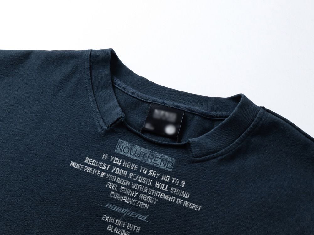 Spray-painted vintage dirty-wash cotton loose casual short sleeves for summer