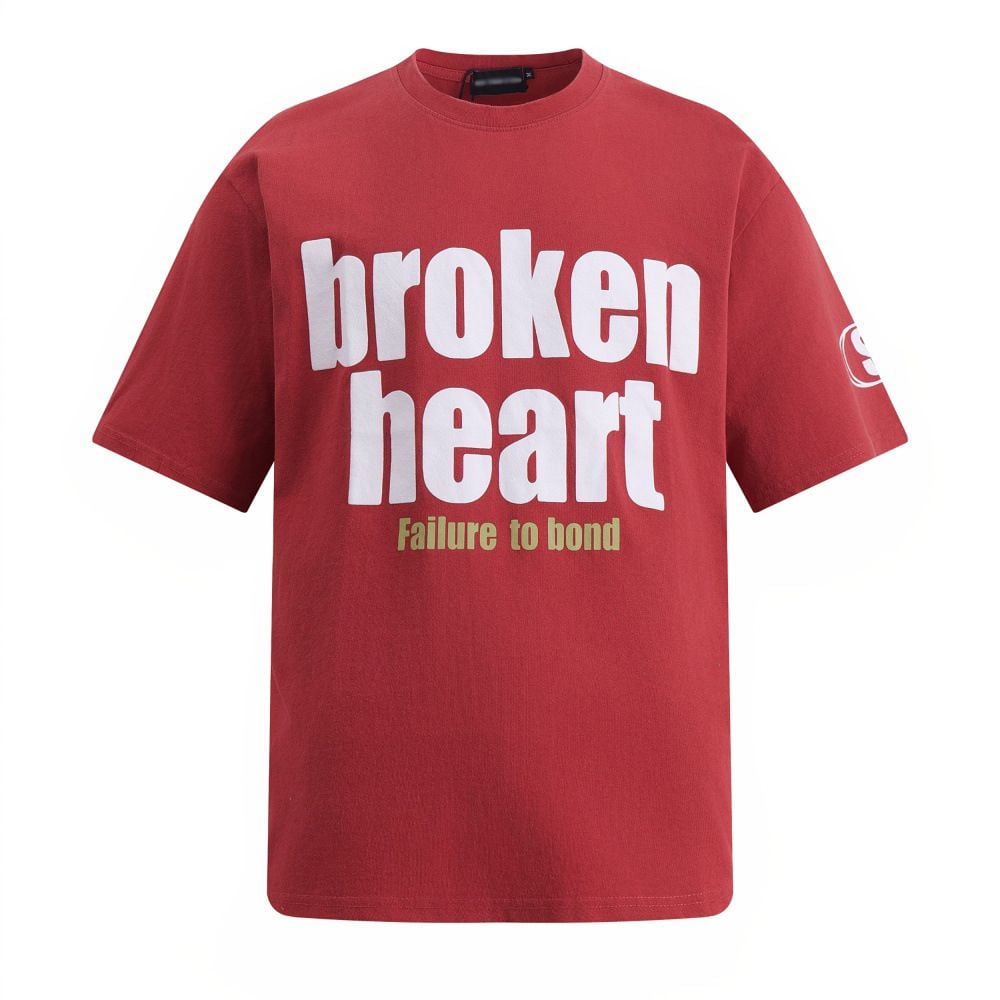 Men's ins trendy loose casual short-sleeve T-shirt with letter print