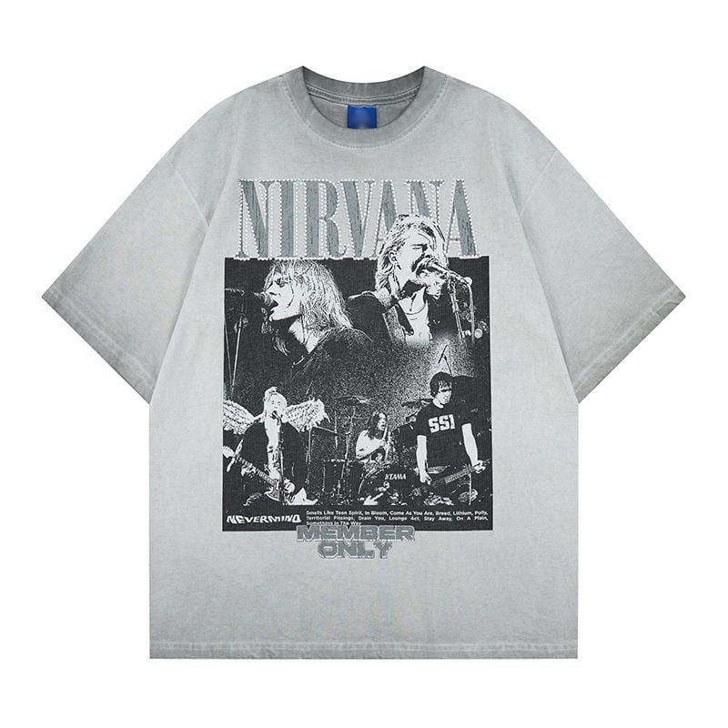 100% Cotton Rock & Rap Figure Rhinestone Print Short Sleeve T-Shirt